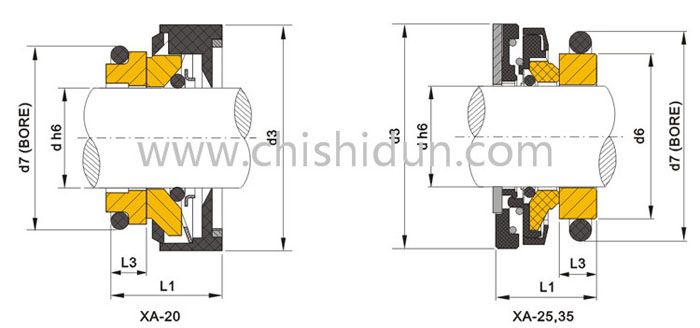 菲利(Flygt)3127泵用機(jī)封35mm機(jī)械密封