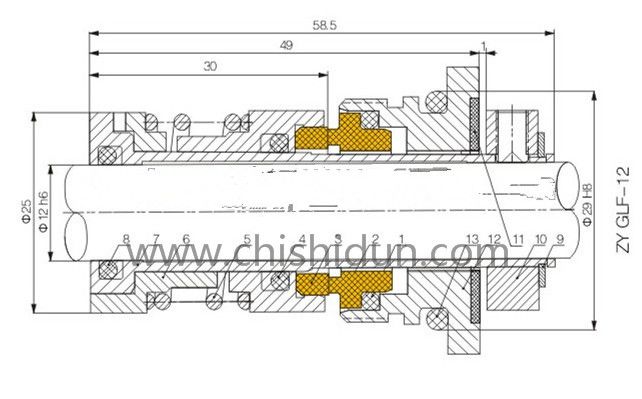格蘭富機械密封12,16,22