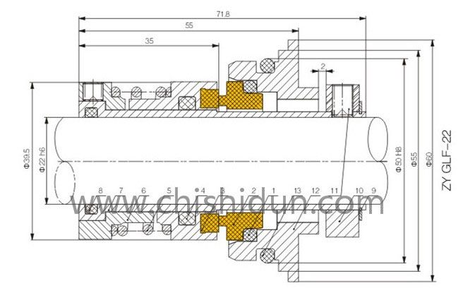 南方GRN-T系列機械密封